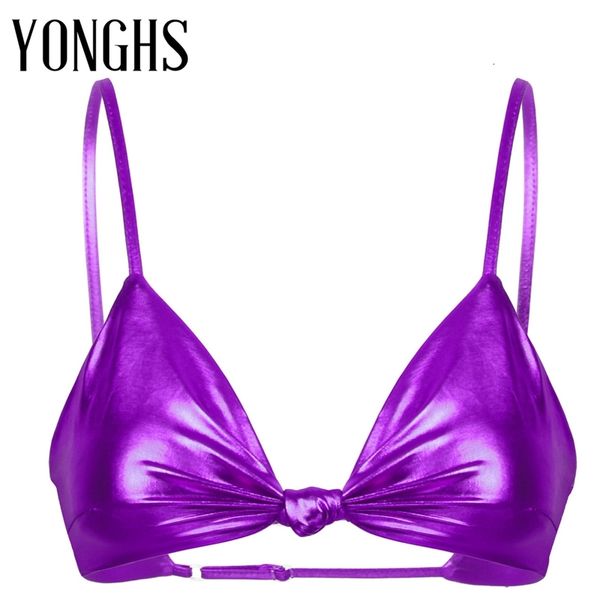 womens rave clothes shiny metallic spaghetti shoulder straps deep v neck front knot non-padded pole dance rave bikini bra top
womens rave clothes shiny metallic spaghetti shoulder straps deep v neck front knot non-padded pole dance rave bikini bra top