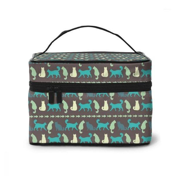 cosmetic bags & cases high capacity makeup bag travel yellow green cats silhouette beauty1
cosmetic bags & cases high capacity makeup bag travel yellow green cats silhouette beauty1