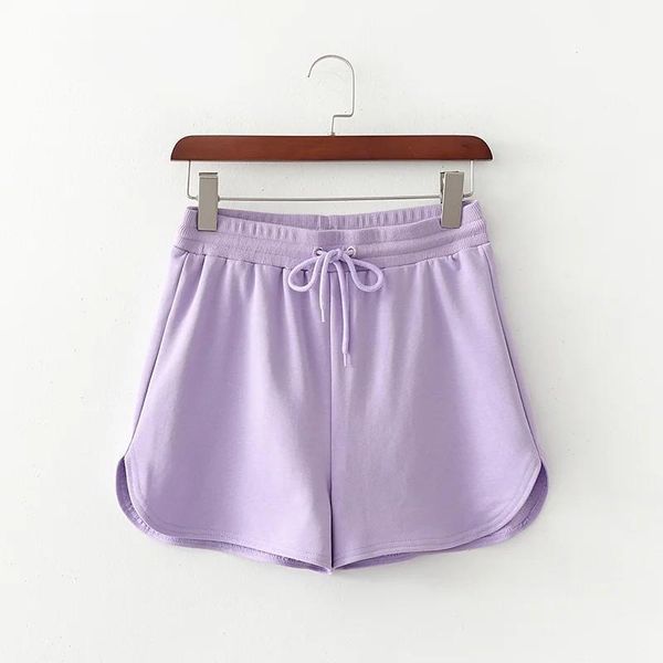 women high waist summer solid shorts female 2020 fashion drawstring elastic waist puple short pants femme1, White;black
women high waist summer solid shorts female 2020 fashion drawstring elastic waist puple short pants femme1, White;black