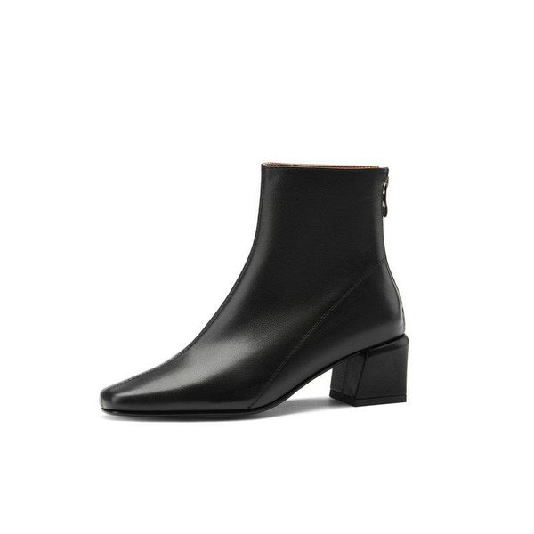 2020 autumn winter genuine leather women ankle boots vintage high heels shoes basic party office shoes woman, Black
2020 autumn winter genuine leather women ankle boots vintage high heels shoes basic party office shoes woman, Black