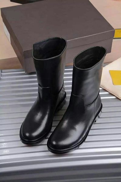 2021snow boots women boots leather waterproof winter warm outdoor boot ankle boots, Black