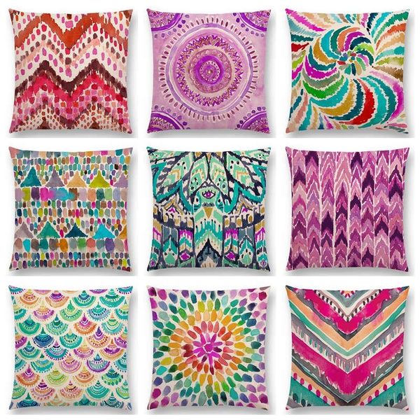 cushion/decorative pillow watercolor boho mandala waves coral camo stripe paisley geometry rainbow prints colorful cushion sofa throw
cushion/decorative pillow watercolor boho mandala waves coral camo stripe paisley geometry rainbow prints colorful cushion sofa throw