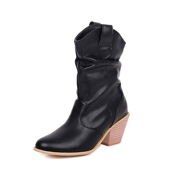 lucyever autumn winter cowboy boots for women high heels boots ladies western soft pu leather shoes woman plus size 34-43, Black
lucyever autumn winter cowboy boots for women high heels boots ladies western soft pu leather shoes woman plus size 34-43, Black