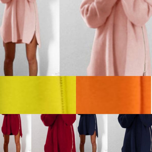 autumn and winter new sanding sweater dress casual loose round neck long sleeve zipper sweater dress s8yex, White;black
autumn and winter new sanding sweater dress casual loose round neck long sleeve zipper sweater dress s8yex, White;black