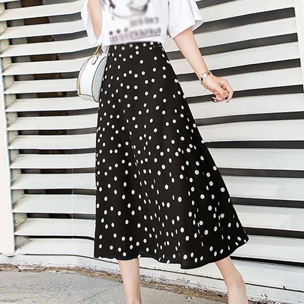 fashion ladies high waist skirt female long skirt women polka dot print summer skirts, Black
fashion ladies high waist skirt female long skirt women polka dot print summer skirts, Black