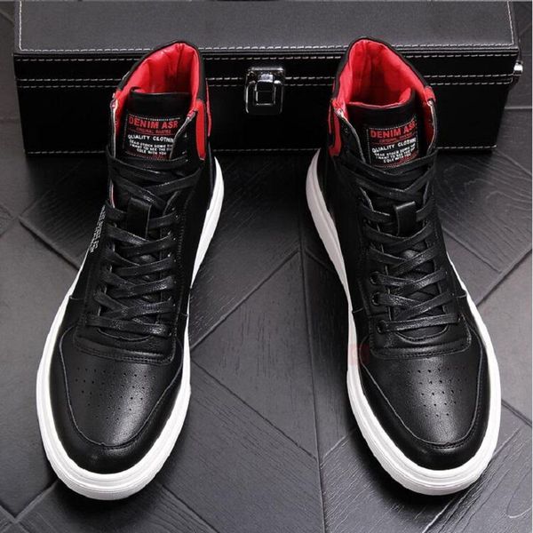 high-shoes fashion personality rhinestone net red shoes men's tide autumn breathable british wind wild men's casual, Black
high-shoes fashion personality rhinestone net red shoes men's tide autumn breathable british wind wild men's casual, Black