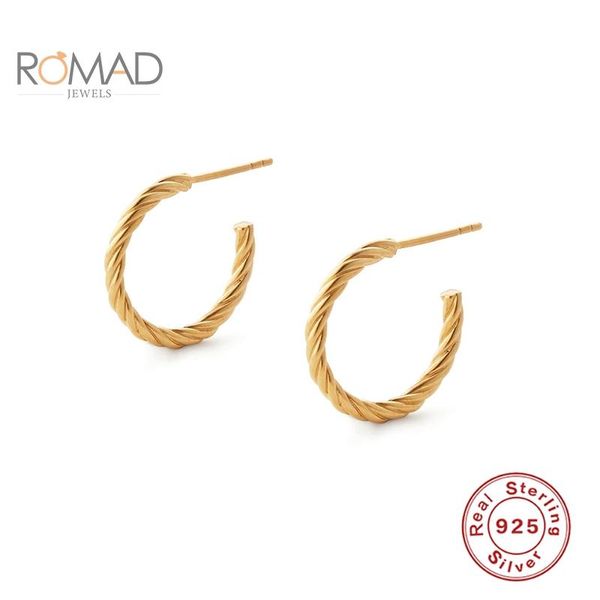 stud romad s925 sterling silver c shape earrings for women simple geometric female piercing korean fashion jewelry, Golden;silver
stud romad s925 sterling silver c shape earrings for women simple geometric female piercing korean fashion jewelry, Golden;silver