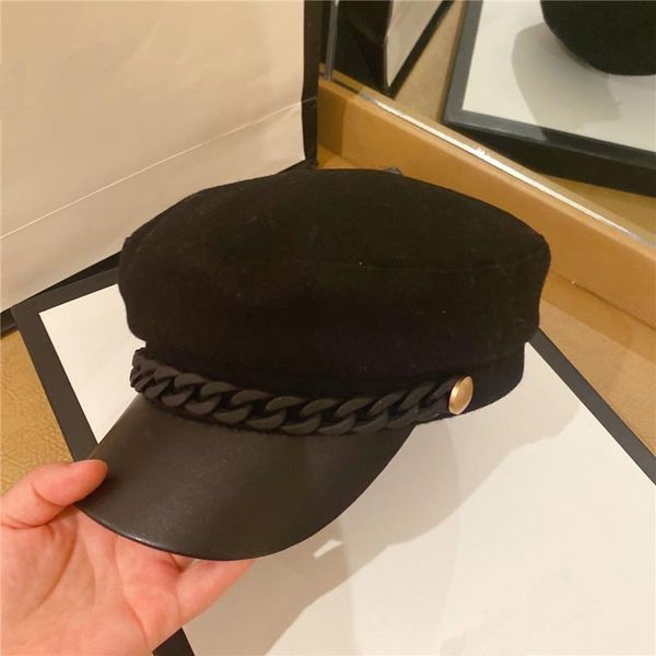 belt octagonal flat cap women stitching pu brim hat spring and autumn cotton female newsboy hats for women female retro beret, Blue;gray
belt octagonal flat cap women stitching pu brim hat spring and autumn cotton female newsboy hats for women female retro beret, Blue;gray