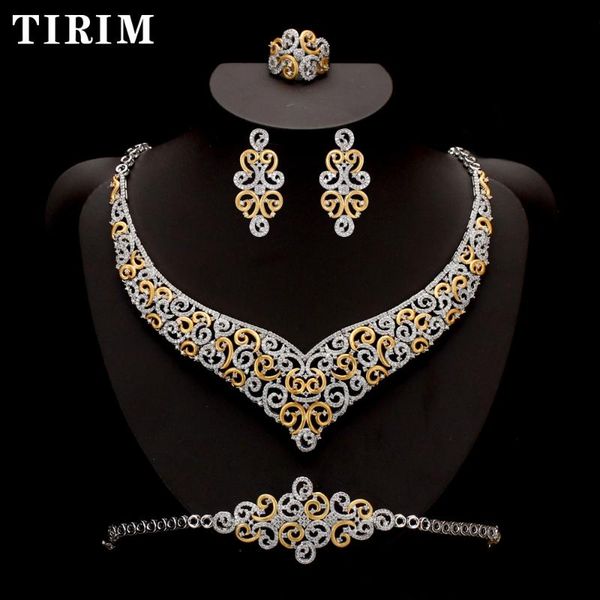 tirim new 4pcs big luxury sets cubic zirconia jewelry for women wedding & engagement party africa middle east ing, Silver
tirim new 4pcs big luxury sets cubic zirconia jewelry for women wedding & engagement party africa middle east ing, Silver