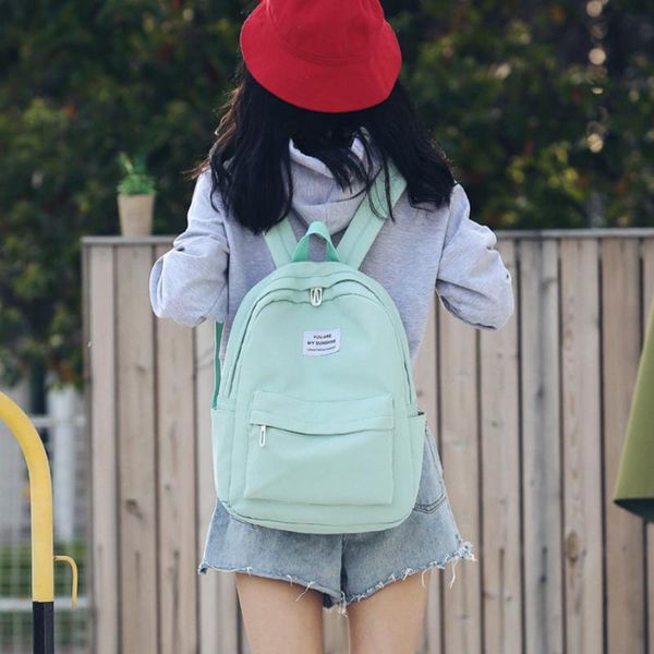 2020 new casual women backpack solid color teenage girl school bag travel bag waterproof nylon backpacks women mochilas
2020 new casual women backpack solid color teenage girl school bag travel bag waterproof nylon backpacks women mochilas