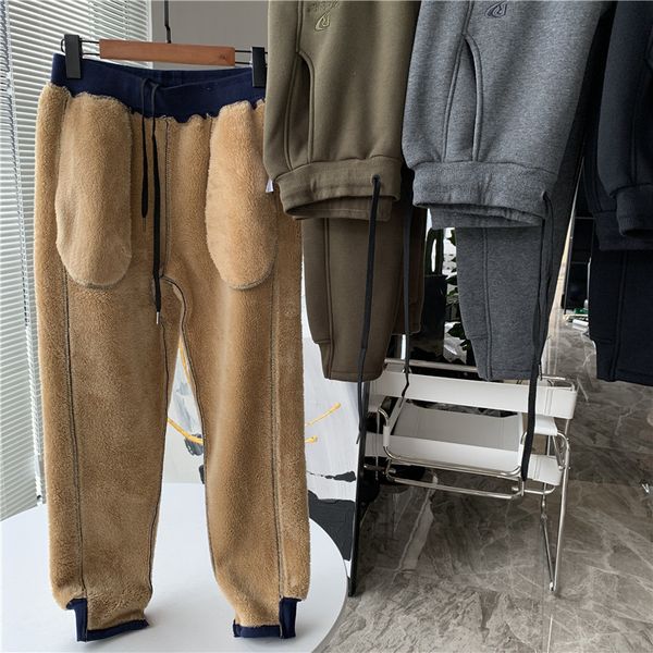 all cotton lettered embroidered leisure pants men's autumn winter plus plush and thick band mouth trousers for men
all cotton lettered embroidered leisure pants men's autumn winter plus plush and thick band mouth trousers for men