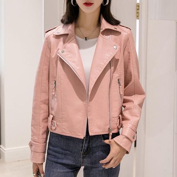 korean short zipper pu leather jacket women casual notched collar motor biker motorcycle coat streetwear faux leather outerwear, Black
korean short zipper pu leather jacket women casual notched collar motor biker motorcycle coat streetwear faux leather outerwear, Black