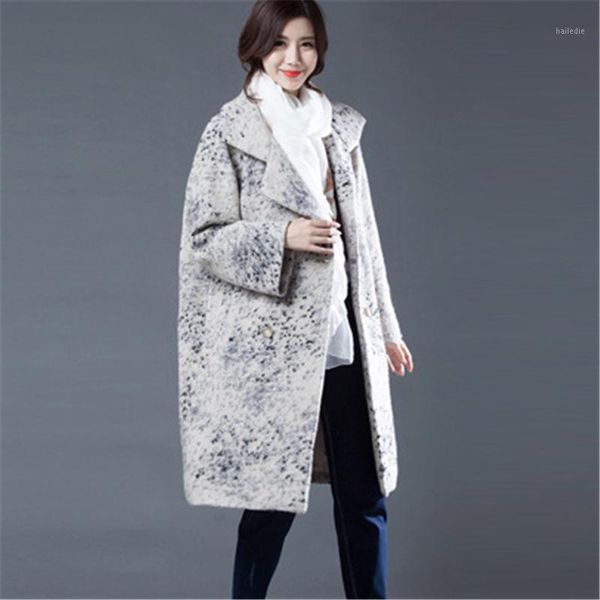 2020 new loose double-breasted long wool coat autumn winter women parka fashion casual printing wool outerwear female w1621, Black
2020 new loose double-breasted long wool coat autumn winter women parka fashion casual printing wool outerwear female w1621, Black