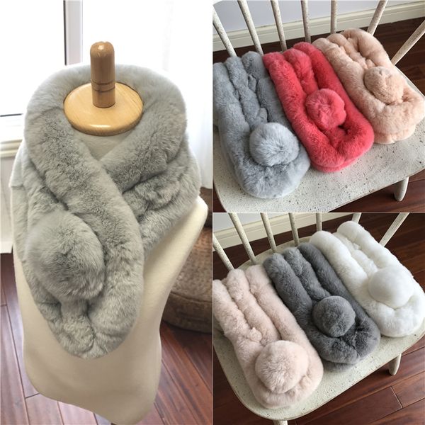 new parent-child korean rex scarf winter fur girl thickened three tube ball real rabbit hair collar, Blue;gray
new parent-child korean rex scarf winter fur girl thickened three tube ball real rabbit hair collar, Blue;gray