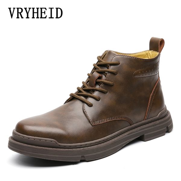 vryheid new genuine leather boots men autumn winter vintage motorcycle boots male snow ankle high men's boots big size 38-48 201027, Black
vryheid new genuine leather boots men autumn winter vintage motorcycle boots male snow ankle high men's boots big size 38-48 201027, Black