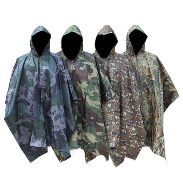 multifunctional military impermeable camo raincoat waterproof coat men women camping fishing motorcycle rain poncho dhl
multifunctional military impermeable camo raincoat waterproof coat men women camping fishing motorcycle rain poncho dhl