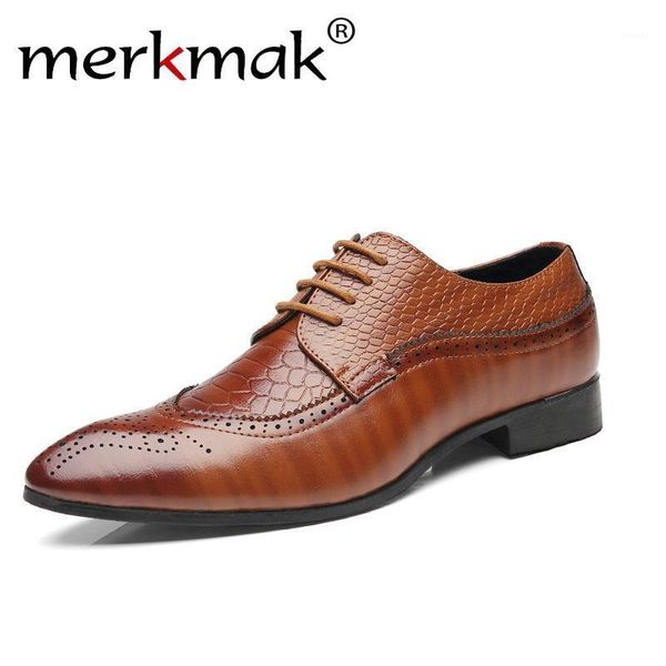 merkmak new men leather shoes man dress business pointed toe shoes vintage retro for male lace up brogue flats1, Black
merkmak new men leather shoes man dress business pointed toe shoes vintage retro for male lace up brogue flats1, Black