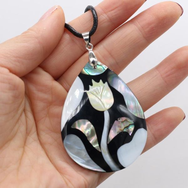 chains natural shell necklace with drop-shaped rose flower pendant leather cord 2mm charms for elegant women love romantic gift, Silver
chains natural shell necklace with drop-shaped rose flower pendant leather cord 2mm charms for elegant women love romantic gift, Silver