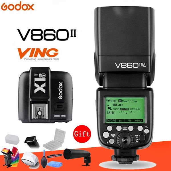 godox v860ii gn60 i-ttl hss 1/8000s speedlite flash w/ li-ion battery + x1t- flash transmitter for fuji
godox v860ii gn60 i-ttl hss 1/8000s speedlite flash w/ li-ion battery + x1t- flash transmitter for fuji