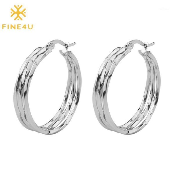 hoop & huggie fine4u e166 stainless steel twisted earrings mirror polishing women fashion circle earring1, Golden;silver
hoop & huggie fine4u e166 stainless steel twisted earrings mirror polishing women fashion circle earring1, Golden;silver