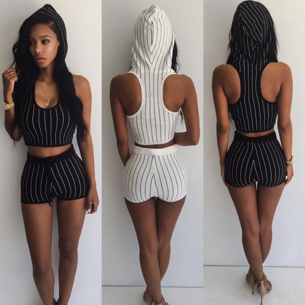 running sets striped tracksuit for women 2 piece jumpsuits women's hooded crop and shorts set bodysuits1, Black;blue
running sets striped tracksuit for women 2 piece jumpsuits women's hooded crop and shorts set bodysuits1, Black;blue