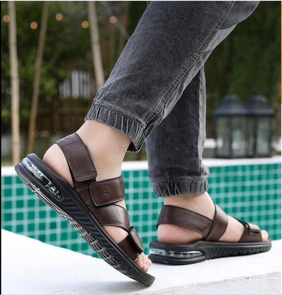 summer new spring mens outdoor leather sandals men soft sole style trendy beach shoes, Black
summer new spring mens outdoor leather sandals men soft sole style trendy beach shoes, Black