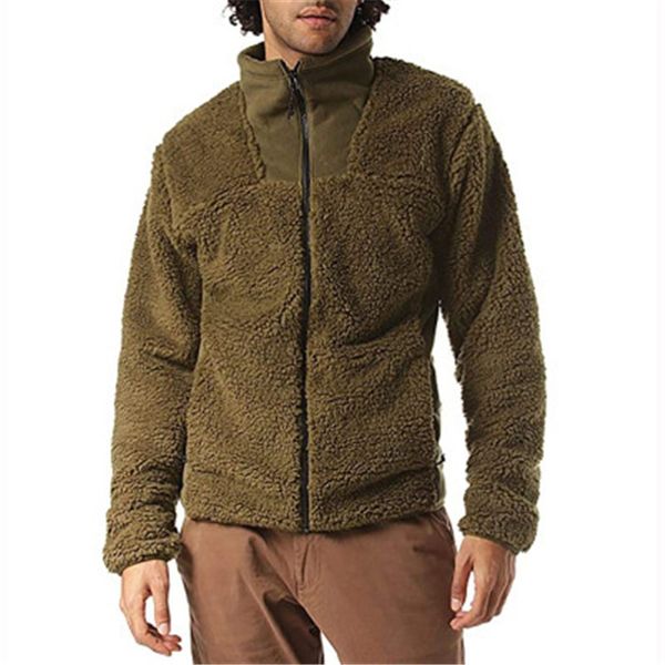 сплошной цвет кардигана куртки mens конструктора с длинным рукавом стенд воротник флис пальто мода повседневная мужчины зима верхняя одежда, Black;brown
сплошной цвет кардигана куртки mens конструктора с длинным рукавом стенд воротник флис пальто мода повседневная мужчины зима верхняя одежда, Black;brown