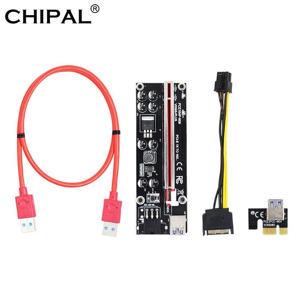 computer cables & connectors chipal ver009s plus pci-e riser card pcie 1x 16x extension adapter 60cm usb3.0 sata 6pin power for litecoin min
computer cables & connectors chipal ver009s plus pci-e riser card pcie 1x 16x extension adapter 60cm usb3.0 sata 6pin power for litecoin min