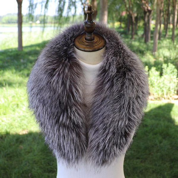 scarves 100% real fur collar natural silver scarf luxury women neck thick warm wrap winter genuine shawl, Blue;gray 
scarves 100% real fur collar natural silver scarf luxury women neck thick warm wrap winter genuine shawl, Blue;gray