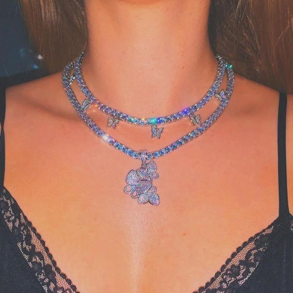 pendant necklaces bohemian style shiny crystal butterfly letter necklace women coquettish nightclub bungee jewelry accessories, Silver
pendant necklaces bohemian style shiny crystal butterfly letter necklace women coquettish nightclub bungee jewelry accessories, Silver