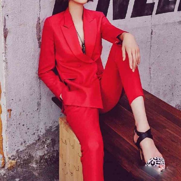 women's two piece pants 2 piece outfits for women spring style temperament slim business office ladies ol uniform solid color two-piece, White
women's two piece pants 2 piece outfits for women spring style temperament slim business office ladies ol uniform solid color two-piece, White