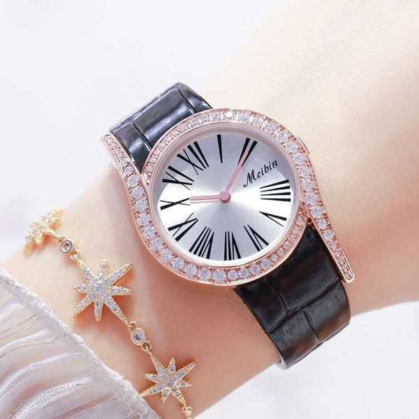 fashion meibin watch round women's dial quartz women's watch waterproof zjv2guq9, Slivery;brown
fashion meibin watch round women's dial quartz women's watch waterproof zjv2guq9, Slivery;brown