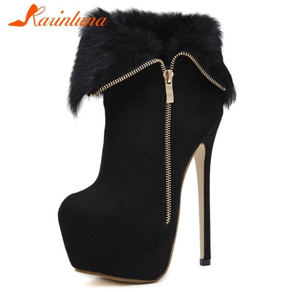 karin новой мода женского flock ботильоны платформа round toe тонких высокие каблуки zip boots женщина 2020 осень сексуальной обуви женщина, Black
karin новой мода женского flock ботильоны платформа round toe тонких высокие каблуки zip boots женщина 2020 осень сексуальной обуви женщина, Black