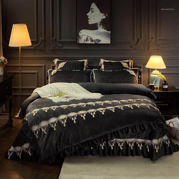 deep gray blue fleece bedspread bed cover king size 4/6pcs bedding set luxury bed spread set parrure de lit couvre lit1
deep gray blue fleece bedspread bed cover king size 4/6pcs bedding set luxury bed spread set parrure de lit couvre lit1