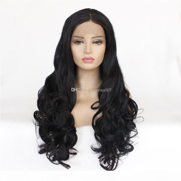 160% density black big wave hair wig natural water wave lace front hair wigs jerry wave wig high temperature fiber made for ladies 
160% density black big wave hair wig natural water wave lace front hair wigs jerry wave wig high temperature fiber made for ladies