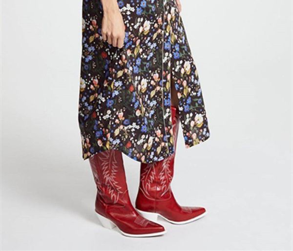 boots autumn winter 2021 cowboy for women pointed toe embroidered flower strange heel lady retro runway knee high1, Black
boots autumn winter 2021 cowboy for women pointed toe embroidered flower strange heel lady retro runway knee high1, Black