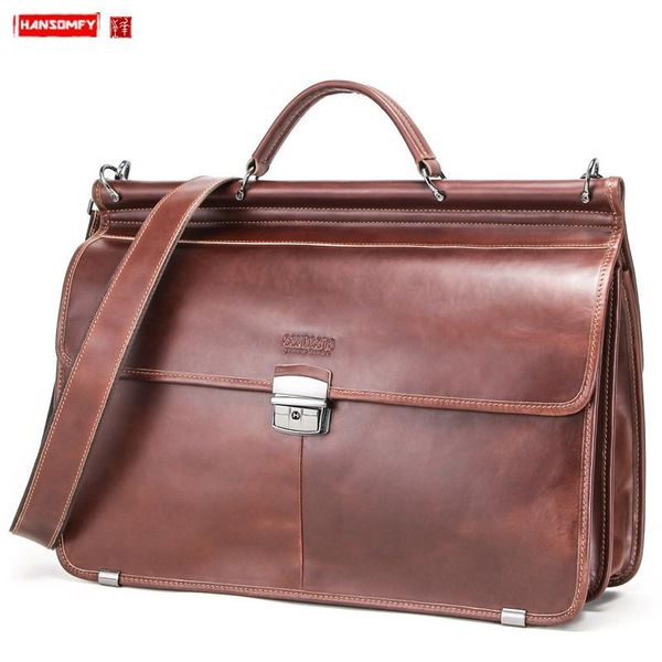 men's business briefcase large capacity men handbags lock lapbag multi-function travel bags european and american leather
men's business briefcase large capacity men handbags lock lapbag multi-function travel bags european and american leather