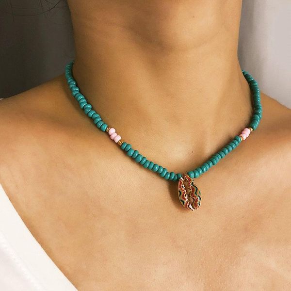 bohemian style acrylic beads colorful sea shell pendant choker necklace for women vintage ethnic beach necklace jewelry xr2203, Golden;silver
bohemian style acrylic beads colorful sea shell pendant choker necklace for women vintage ethnic beach necklace jewelry xr2203, Golden;silver