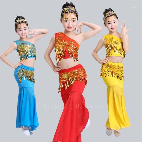 children oriental india national girl sequins shoulder off tail belly skirt bellydance costume egypt performance pratice clothes1, Black;red
children oriental india national girl sequins shoulder off tail belly skirt bellydance costume egypt performance pratice clothes1, Black;red