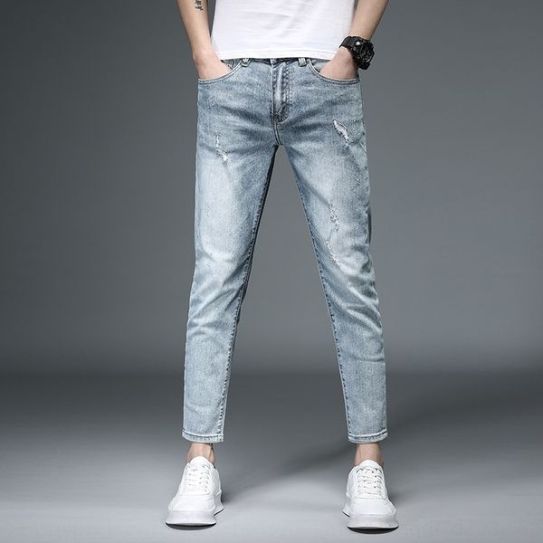 spring and ankle-length and jeanssummer thin slim jeans men's stretch cropped pants cropped pants men's jeans 1911 rgjbe, Blue
spring and ankle-length and jeanssummer thin slim jeans men's stretch cropped pants cropped pants men's jeans 1911 rgjbe, Blue