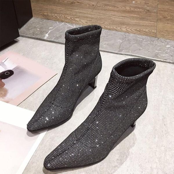 shoes women shoes winter ankle boots high heels 2020 woman footwear female short plush warm fashion sequined cloth bling ladies, Black
shoes women shoes winter ankle boots high heels 2020 woman footwear female short plush warm fashion sequined cloth bling ladies, Black