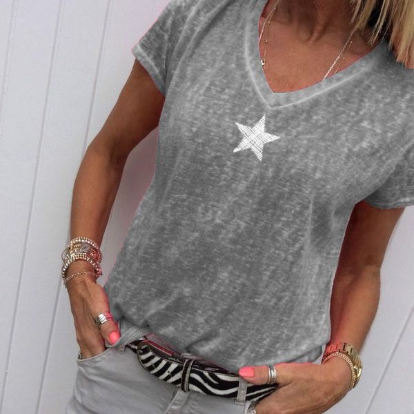 s-5xl tee women summer star printed v neck short sleeve casual slim fit t shirt multicolor plus size, White
s-5xl tee women summer star printed v neck short sleeve casual slim fit t shirt multicolor plus size, White