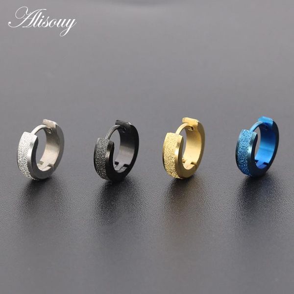 alisouy punk men black stainless steel hoop piercing round earrings neutral earring for women men fashion jewelry brincos unisex, Golden;silver
alisouy punk men black stainless steel hoop piercing round earrings neutral earring for women men fashion jewelry brincos unisex, Golden;silver