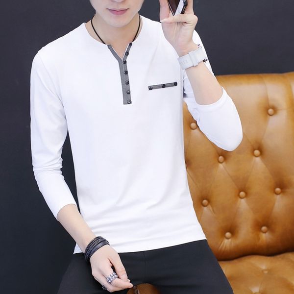 bsvja t-shirt solid men's t-shirt autumn long brand trend fashion sleeve men's wear kwwow loose new color long sleeve large, Blue
bsvja t-shirt solid men's t-shirt autumn long brand trend fashion sleeve men's wear kwwow loose new color long sleeve large, Blue