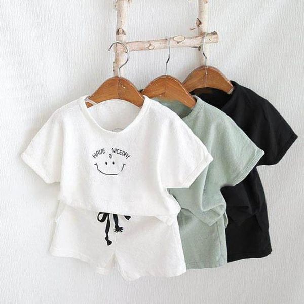 new infant kids baby boy girl clothes cotton linen t-shirts + shorts pants 2pcs outfits summer newborn clothes set y200525, White
new infant kids baby boy girl clothes cotton linen t-shirts + shorts pants 2pcs outfits summer newborn clothes set y200525, White