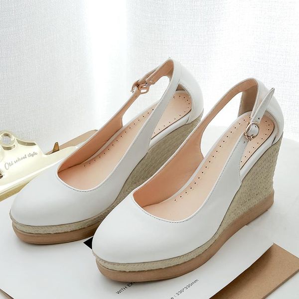 classic wedges heels pumps shoes female summer casual ankle straps sandals black white pink wedge platform office shoes woman 
classic wedges heels pumps shoes female summer casual ankle straps sandals black white pink wedge platform office shoes woman