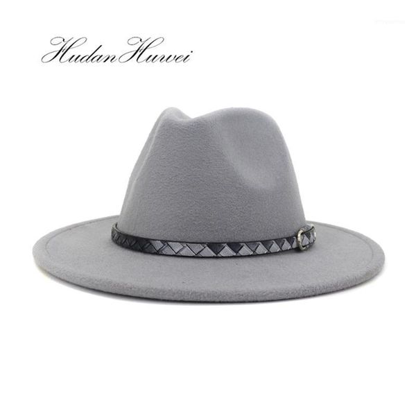 new men women woolen felt fedora hat wide brim hat party holiday jazz fedora couple caps winter autumn1, Blue;gray
new men women woolen felt fedora hat wide brim hat party holiday jazz fedora couple caps winter autumn1, Blue;gray