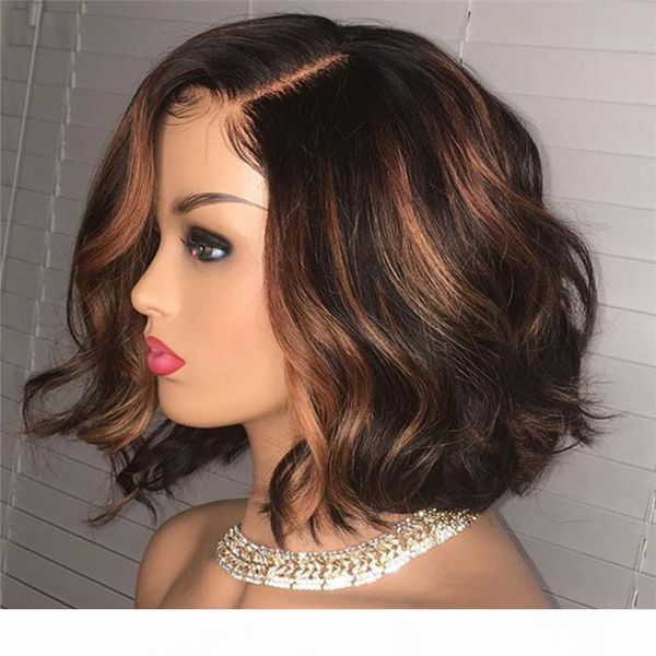 5 * 5 pu silk base парик цвет выделения фронта шнурка человеческих волос парики ombre wave боб бразильский remy волосы парики шнурка отбелен, Black;brown
5 * 5 pu silk base парик цвет выделения фронта шнурка человеческих волос парики ombre wave боб бразильский remy волосы парики шнурка отбелен, Black;brown