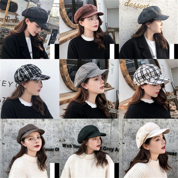korean version of the literary octagonal hat retro casual plaid beret for men and women, Blue;gray
korean version of the literary octagonal hat retro casual plaid beret for men and women, Blue;gray