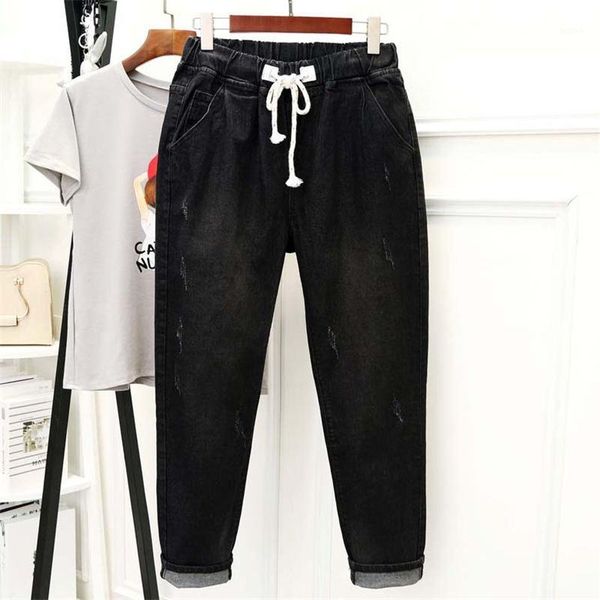black jeans women high waisted denim harem pants lace up plus size 5xl mom jeans casual streetwear boyfriend femme q13371, Blue
black jeans women high waisted denim harem pants lace up plus size 5xl mom jeans casual streetwear boyfriend femme q13371, Blue